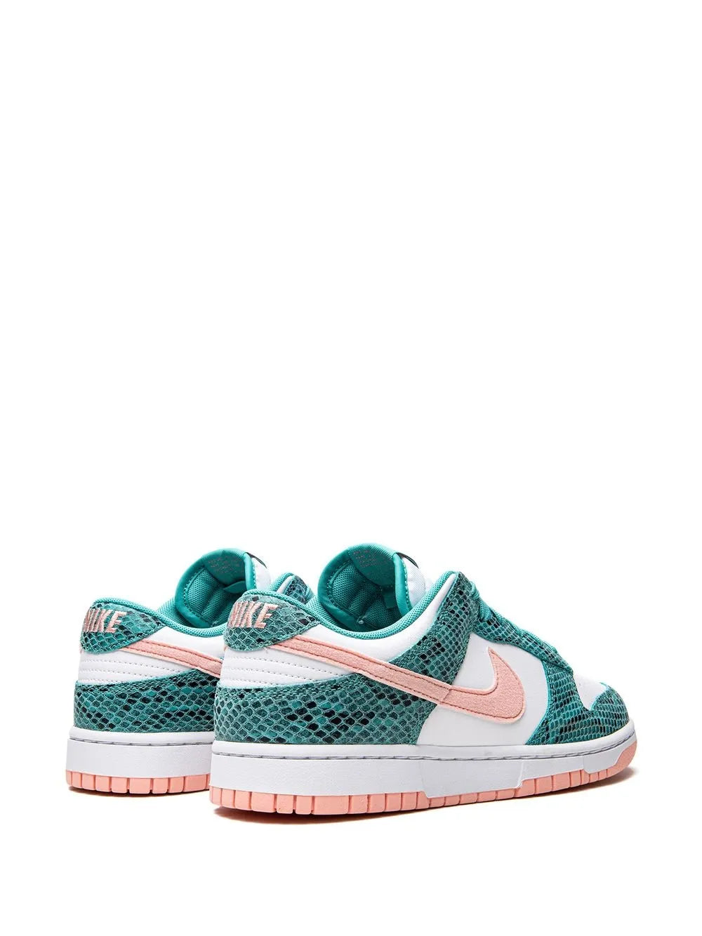 Dunk Low Snakeskin Washed Teal/Bleached Coral Sneakers