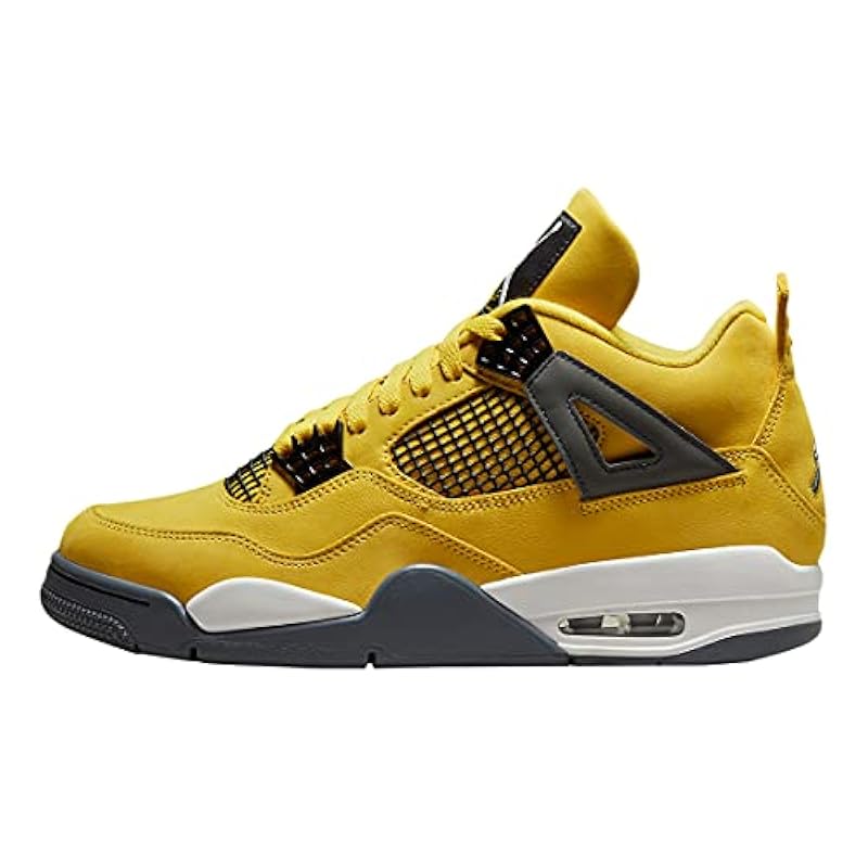  Air Jordan 4 Retro Yellow Gray