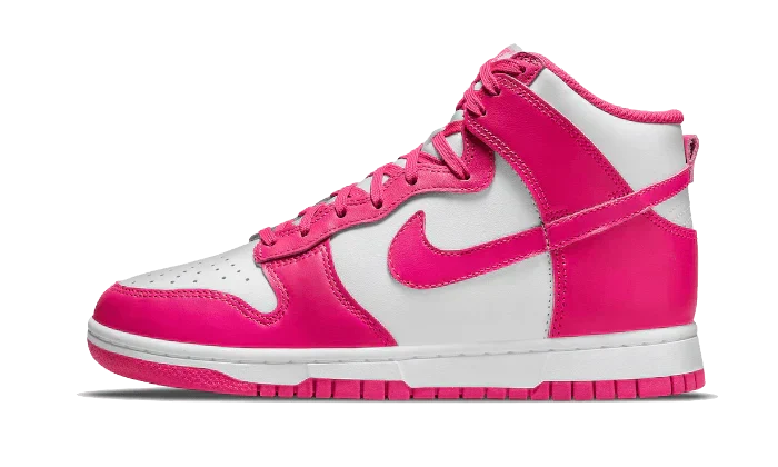  Dunk High Shoes Pink Prime White