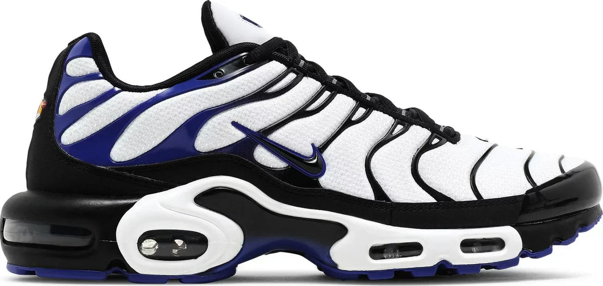  Air Max Plus Men's Shoes Pure Platinum Court Blue Glacier Blue Black